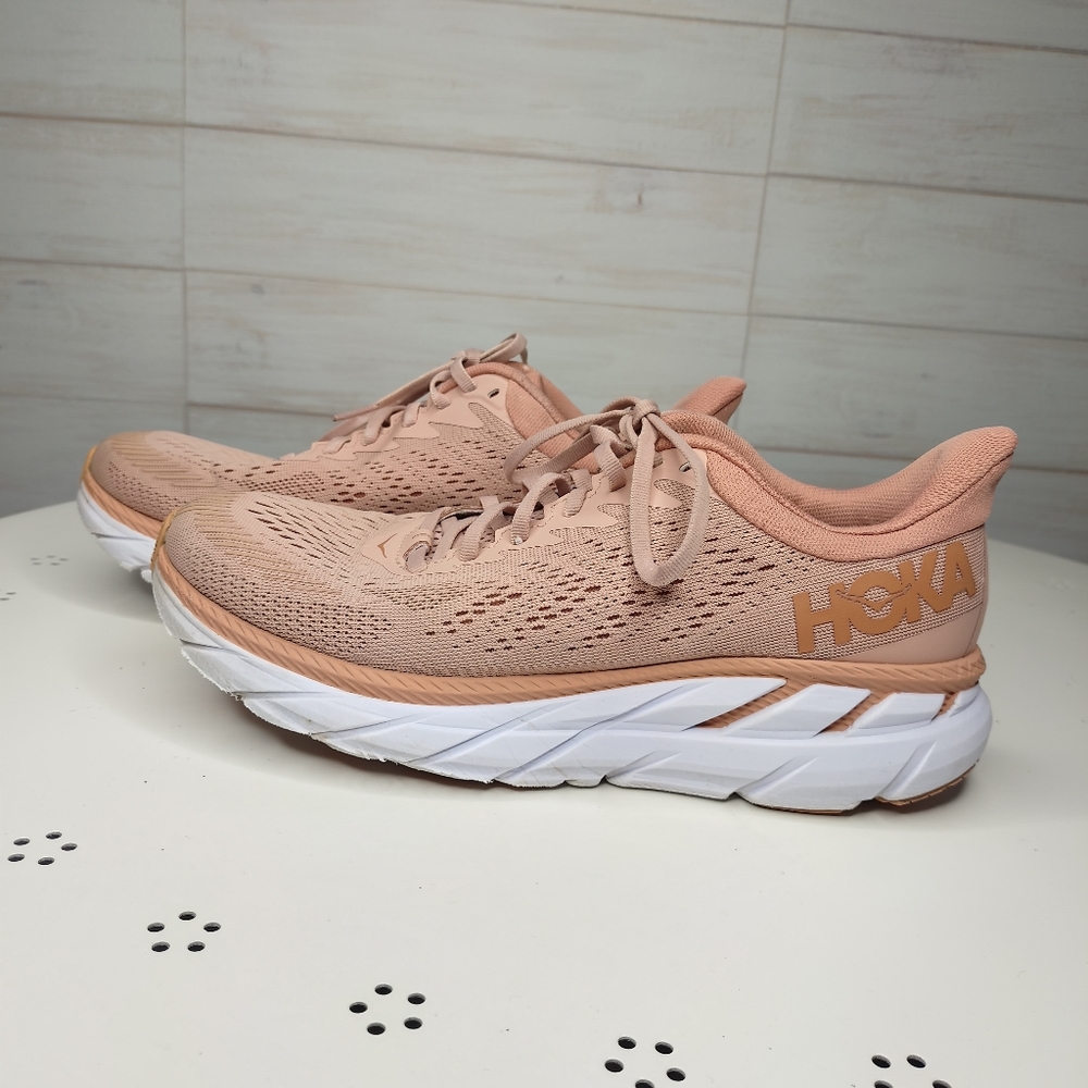 Hoka One One Clifton 7- MISTY ROSE/CAMEO BROWN Wom